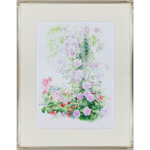 小林研三「 丘の春 」 油絵 ・ 油彩画 F8 (8号 ) 絵画 洋画 肉筆