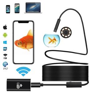 ワイヤレス内視カメラ ファイバースコープ 8mm極細レンズ