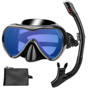シュノーケル マスク シュノーケリングセット サイズ調整可能