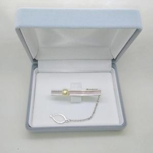 再入荷】真珠のネクタイピン（シンプル 6mm） タイ止め 入社式 新社会