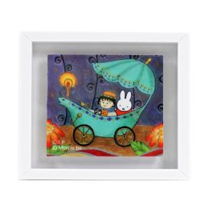 フレームマグネット　夜のお出かけ　miffy meets maruko
