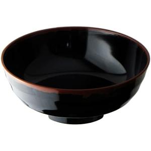 ナガオ 割れない ラーメンどんぶり 特大 1900ml 黒 メガモリドン