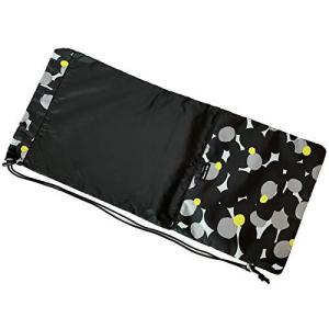 ハンナフラ 収納ポケット付テニスラケットケース バブル