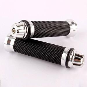 Karun カスタム グリップ バーエンド 付属 アルミ バイク ハンドル φ 22.2 mm 341