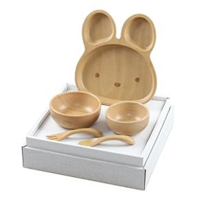 藤代工芸 木製お食い初め 子ども食器セット