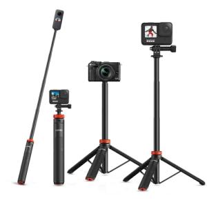 UURig gopro用 アクセサリー gopro用三脚 130cm gopro用 自撮り棒 GoPro hero11/10/9/8/ Inst｜migaru-315