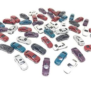 Freell フリール 車 自動車 模型 50個 セット 1:200 27mm ミニカー モデルカー ジオラマ ミニチュア 街 道路 添景 (1