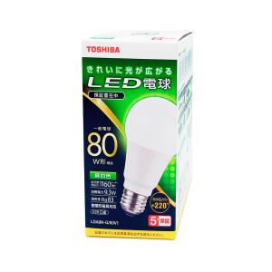 東芝TOSHIBA LED電球 80W相当 全方向 昼白色 E26口金 1P 密閉器具対応 LDA9NG/80V1｜migaru-315