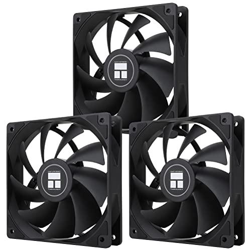 Thermalright TLC12C CPUファン 120mmケースクーラー、4ピンPWM静音コン...