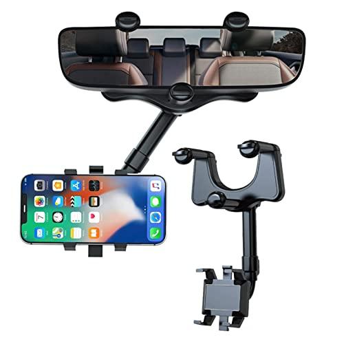 スマホホルダー 車 業界新型 ルームミラー専用 車載ホルダー バックミラー 注意散漫を防ぐ 360度...