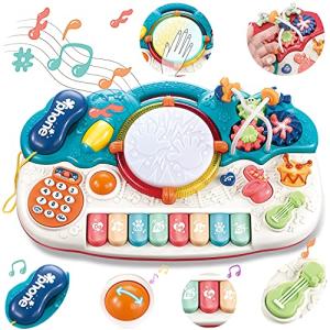 UQTOO 音楽おもちゃ 子供 多機能 ピアノ・鍵盤楽器の玩具