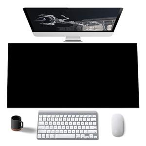 デスクマット 両面防水 PVCレザー 薄型 リバーシブル 80cm x 40cm 大型 マウスパッド テーブルマット パソコン ラップトップマッ