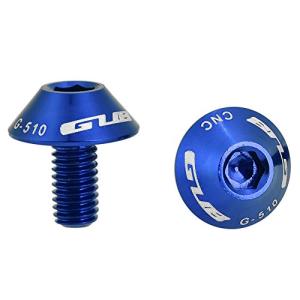 2本M5 * 12 mm 自転車ケージボルト 高精度 設置簡単 自転車ウォーターボトル サイクリング部品セット アルミ合金製 2本セット(ブルー