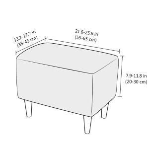 ストレッチ シンプル フット オットマンカバー...の詳細画像2