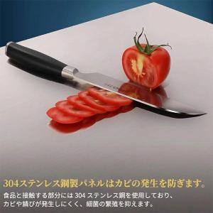 大型 ステンレススチールまな板 抗菌 増粘 耐...の詳細画像3