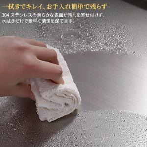 大型 ステンレススチールまな板 抗菌 増粘 耐...の詳細画像5