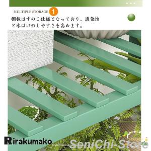 ガーデンラック フラワースタンド 天然竹製 フ...の詳細画像1