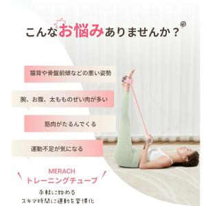 トレーニングチューブ ハンドル ペダル付き エ...の詳細画像2