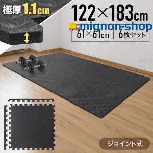 ジョイント トレーニングマット 60×60×1.1cm 大判 6枚セット
