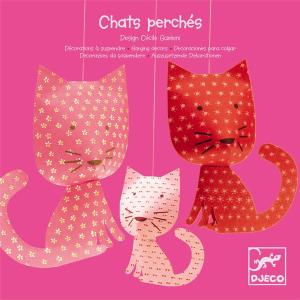 DJECO(ジェコ) パーシェッドキャット Perched cats ペーパーオーナメント｜mignon