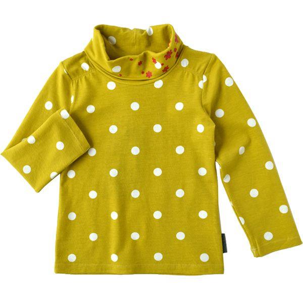 ドット柄 長そで ハイネック カットソー/テールドマラン