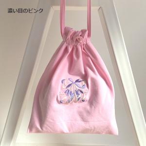 バレエ 小物 巾着袋 トウシューズの刺繍入りバ...の詳細画像4