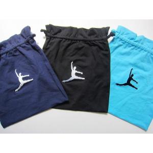 バレエ ギフト 男の子 お着替え入れ 巾着袋 男性ダンサー刺繍入り