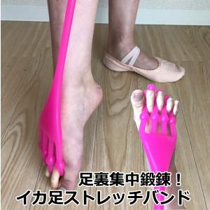 ストレッチバンド バレエ 上達 イカ足 足裏強化で美しいつま先を（ピンク）