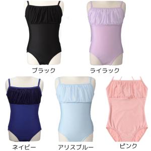 バレエ レオタード 子供 ジュニア 黒 キャミ...の詳細画像2
