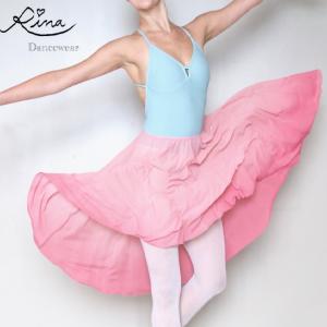 バレエ スカート 長め ロング プルオンスカート e`flora イーフローラ