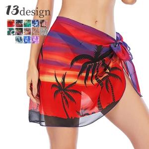 パレオ シフォン 透け シースルー 夏 サマー 水着