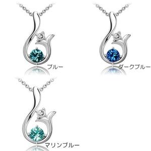 ネックレス ペンダント ビジュー カラーストー...の詳細画像5