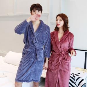 ガウン バスローブ ナイトウェア ユニセックス...の詳細画像3