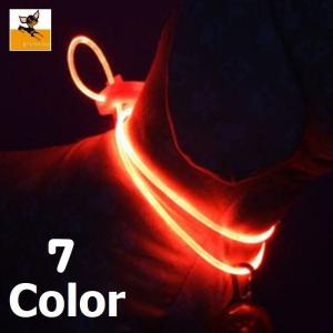 犬用首輪 LEDライト チューブ 光る 首輪 ペット用品