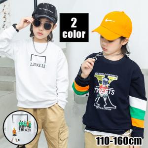 トレーナー 子供服 キッズ ジュニア 男の子 女の子 トップス クルーネック 長袖 プリント 英字 ロゴ サッカー かっこいい ストリート系 切り替え Top おとりよせ Com 通販 Yahoo ショッピング
