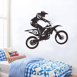 ウォールステッカー ウォールシール 壁紙ステッカー 壁紙シール バイク オートバイ 男性 PVC おしゃれ インテリア 模様替え 雰囲気替え シンプル
