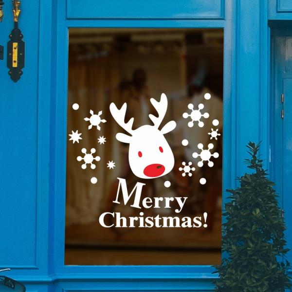 ウォールステッカー 壁紙シール 窓ガラス ウォールデコレーション クリスマス X&apos;mas Merry...