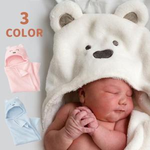おくるみ ブランケット ベビー用 フード付き 耳付きフード