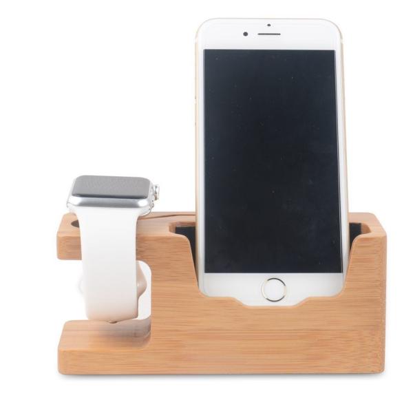 携帯スタンド スマホスタンド スマートフォン スタンド 携帯置き 時計置き 木製 iPhone Ap...