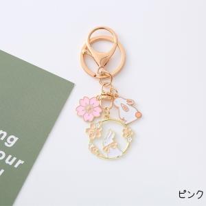 キーホルダー キーリング バッグチャーム 女性...の詳細画像1