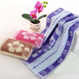 フェイスタオル タオル シンプル 可愛い 花柄 花 フラワー カラバリ お風呂 温泉 旅行 家庭用 来客用 バスグッズ