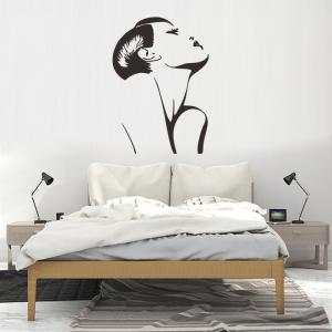 ウォールステッカー 転写式 壁紙シール モノトーン モノクロ 美女 女性 美人 きれい 窓 ガラス 壁シール ユニーク 面白い おしゃれ おもしろい Zak おとりよせ Com 通販 Yahoo ショッピング