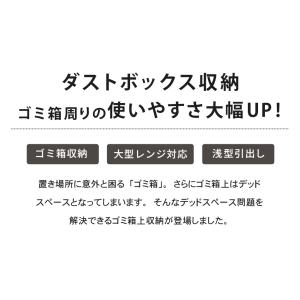 ゴミ箱上ラック レンジ台 引き出し付き 収納 ...の詳細画像1