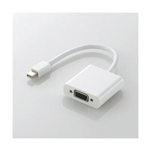 エレコム Mini DisplayPort-VGA変換アダプタ AD-MDPVGAWH｜mihamashop