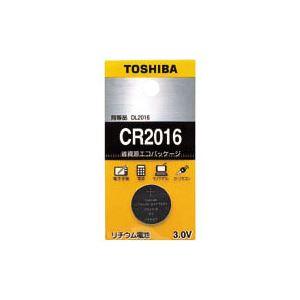【新品】（まとめ） 東芝 TOSHIBA コイン型リチウム電池 CR2016EC 1個入 【×10セ...