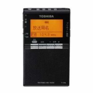 【新品】TOSHIBA ワイドFM対応 FM/AM 携帯ラジオ ブラック TY-SPR8KM