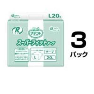 【新品】大王製紙 アテント Rケア スーパーフィットテープ L 業務用 60枚(20枚×3パック)｜mihamashop