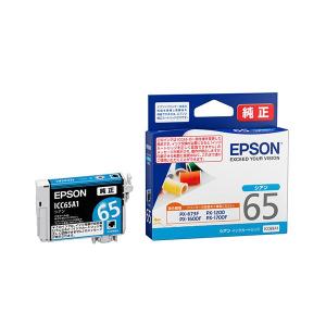 【新品】純正品 EPSON インクジェットカートリッジICC65A1シアン｜mihamashop