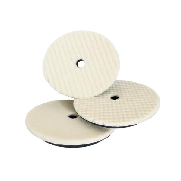 ウールバフ 洗車バフ 研磨ウールバフ ポリッシャー用マジックテープ式 150mm3枚セット