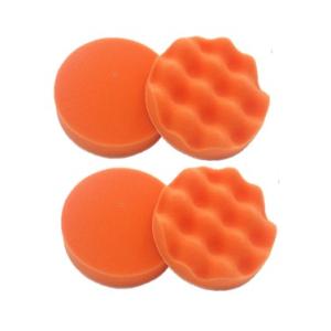 ウールバフ 洗車ウールバフ 研磨ウールバフ 研磨スポンジバフ　平面　波面　125mm4枚セット